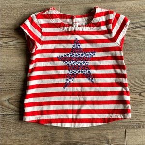 Gap red, white and blue girls star shirt!